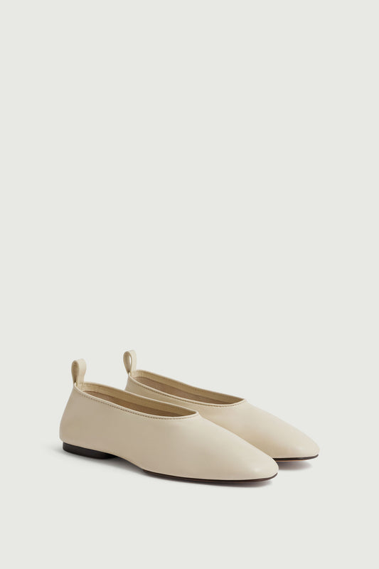 Ballerines Bala - Ivoire - Cuir - Femme