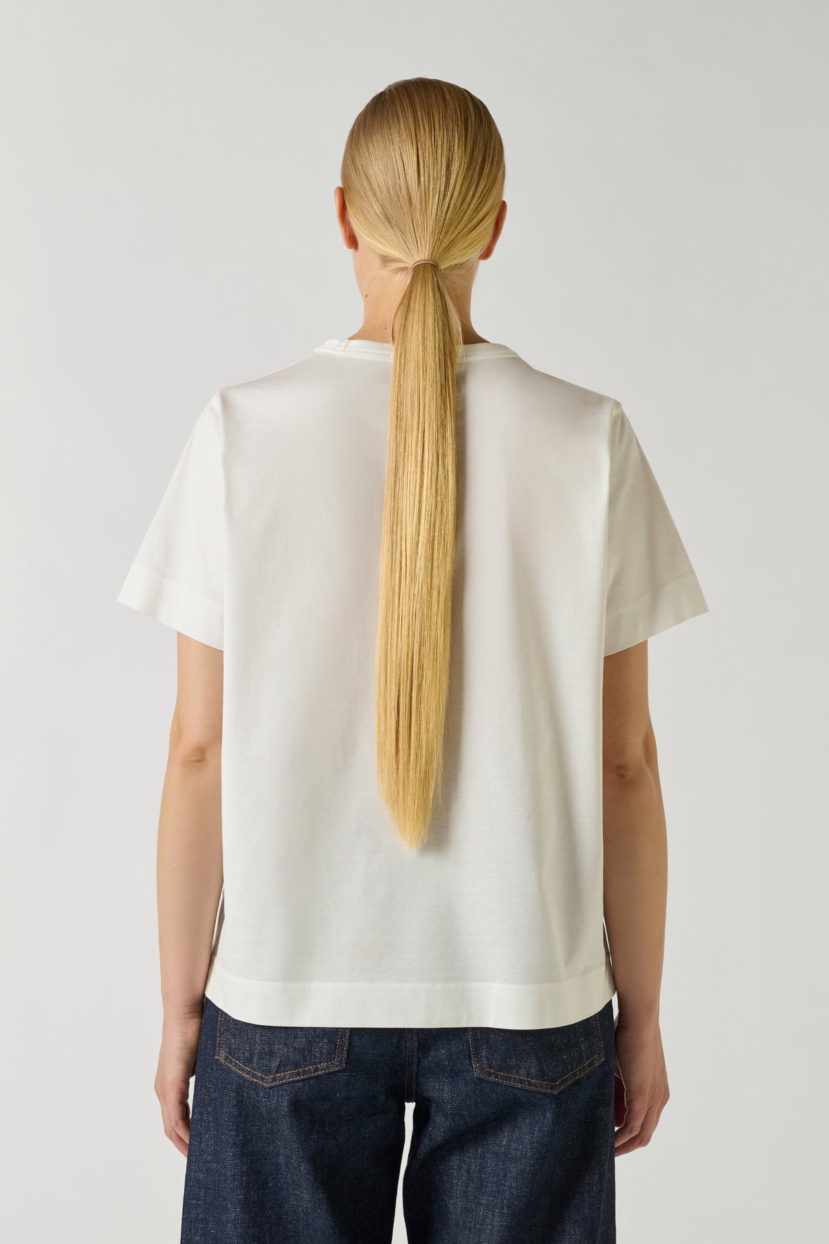 Tee-Shirt Basic - Blanc - Coton - Femme vue 3