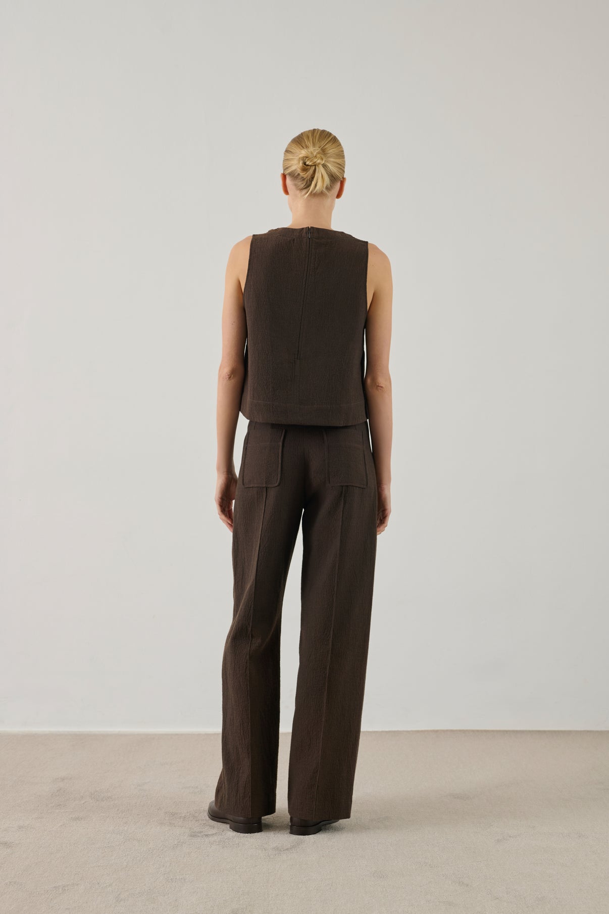 Top Pampa - Chocolat - Coton - Femme vue 3