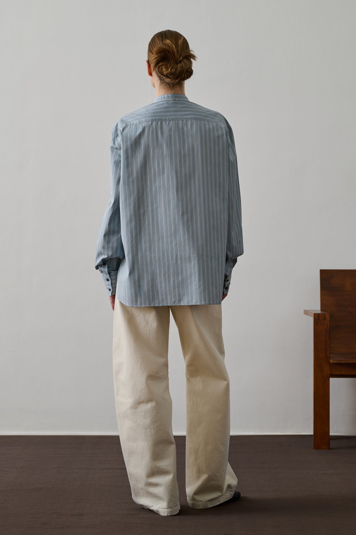 Chemise Formentera - Bleu Ciel/Noir - Coton - Femme vue 2