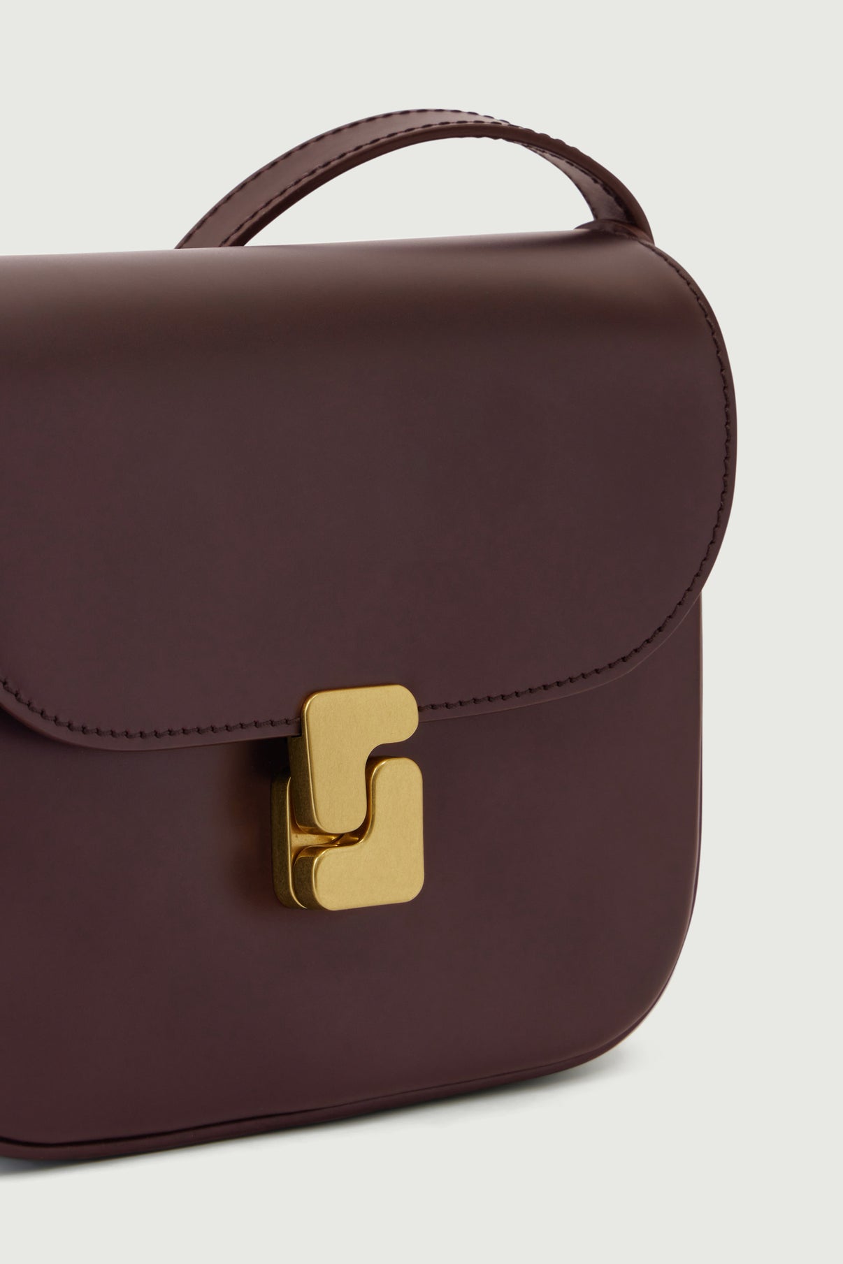 Sac Bellissima Mini - Bordeaux Foncé - Cuir - Femme vue 4