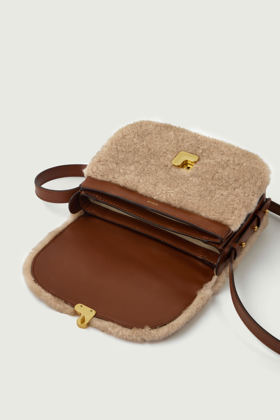 Sac Bellissima Mini - Sable/Noisette - Cuir - Femme